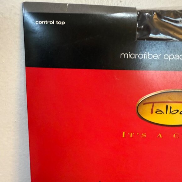 Talbots Microfiber Opaque Control Top Pantyhose Size B Brown VTG Inspired Hosier - Picture 4 of 10